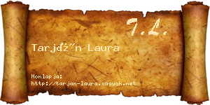 Tarján Laura névjegykártya